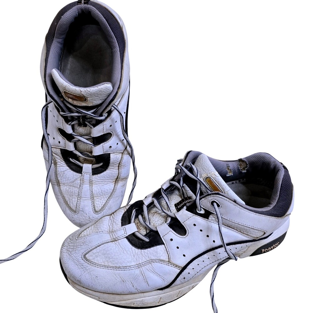 FootJoy Mens Size 12 M‎ Golf Shoes White Black Spikes Stability